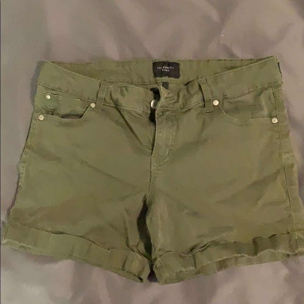 Army Green Celebrity Pink Shorts